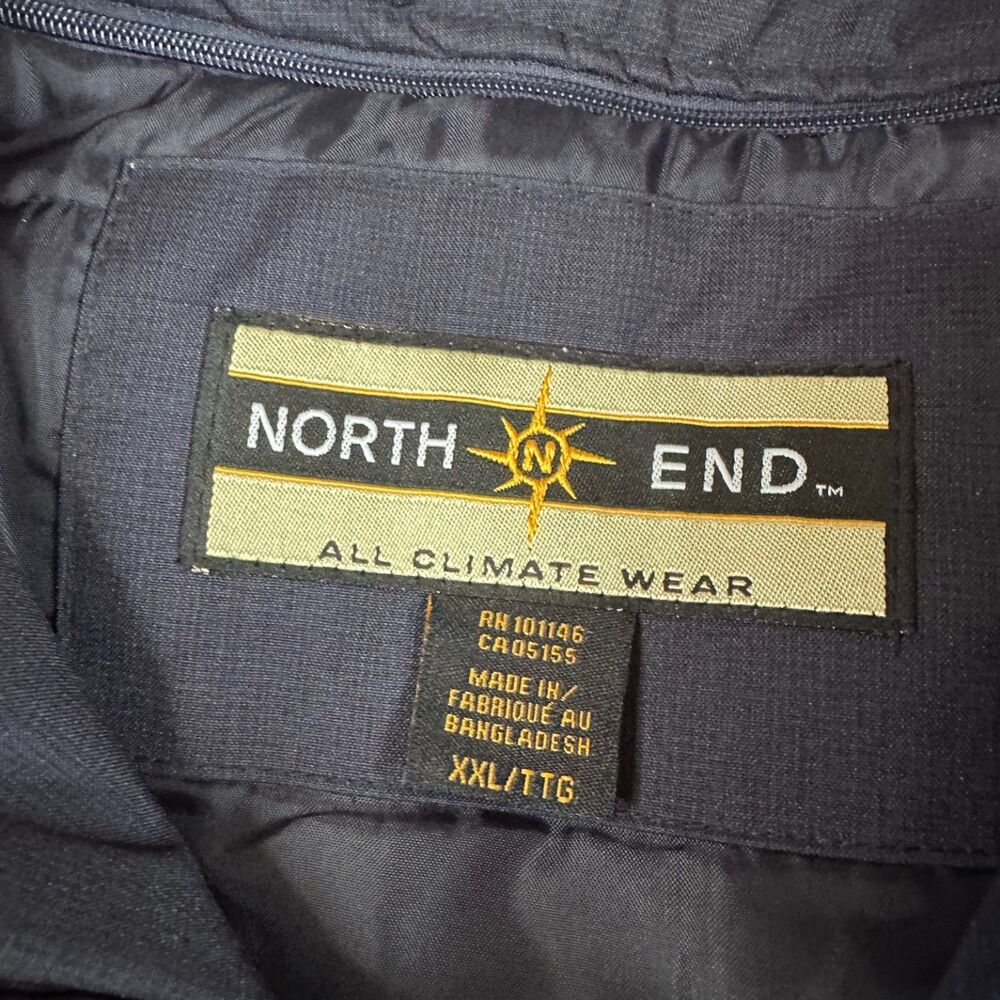 North End Techno Performance Jacket XXL Navy Dalhousie University Hood Coat NWT - Picture 8 of 10